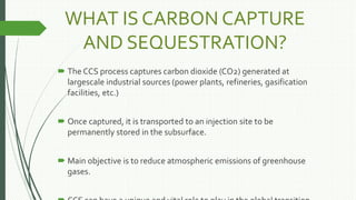 Carbon capture and sequestration | PPTX