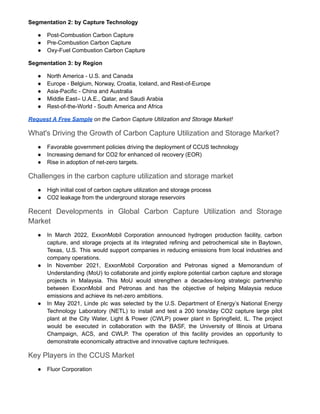 Carbon Capture Utilization And Storage Market Pdf