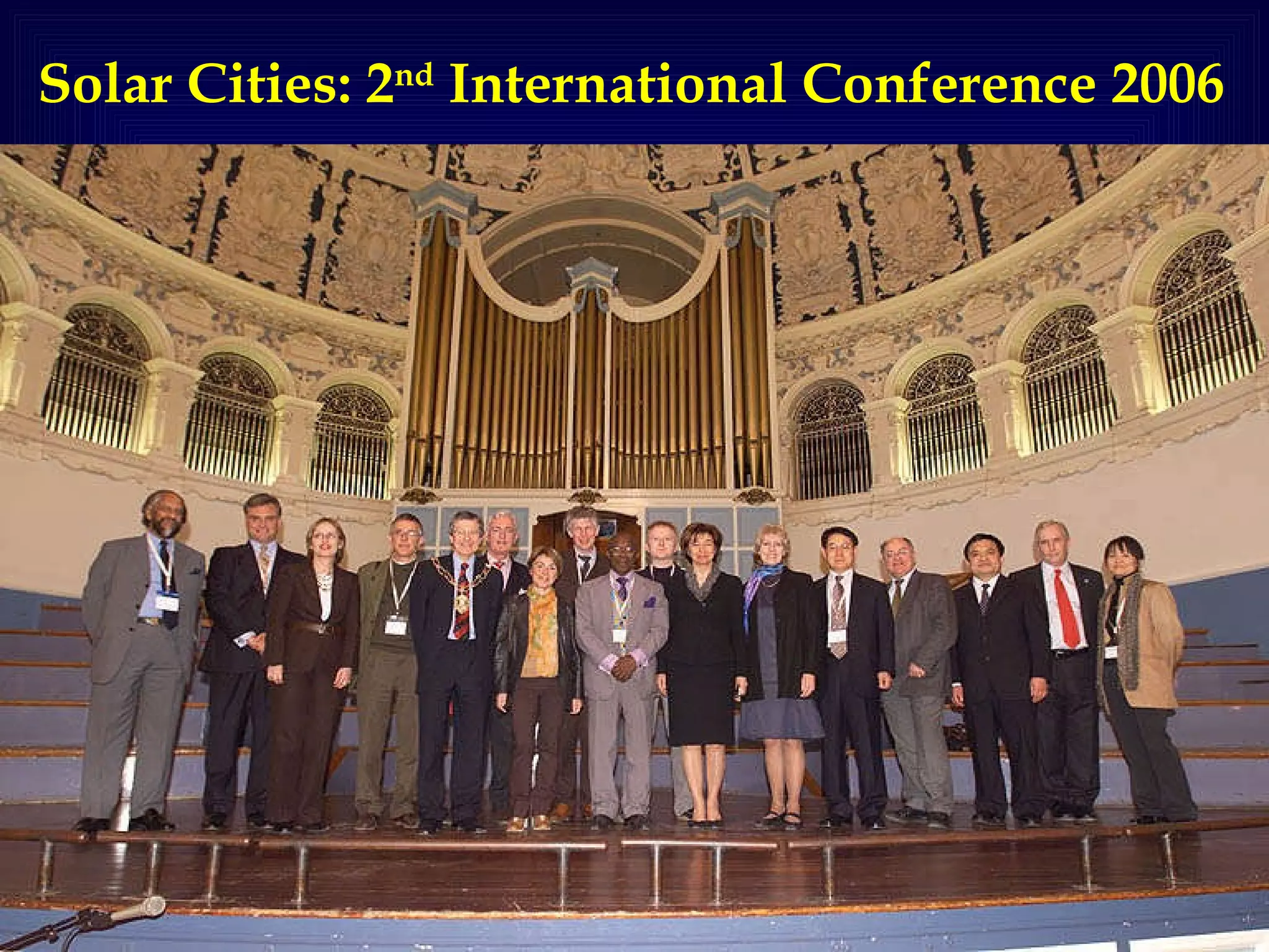 Solar Cities: 2 nd  International Conference 2006 