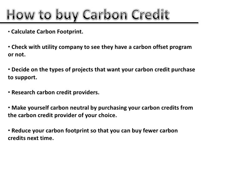 Who Buys Carbon Credits<br><br>