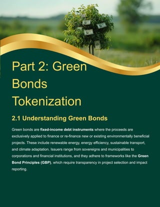 carbon credits and green bonds tokenization - By Garima Singh | PDF