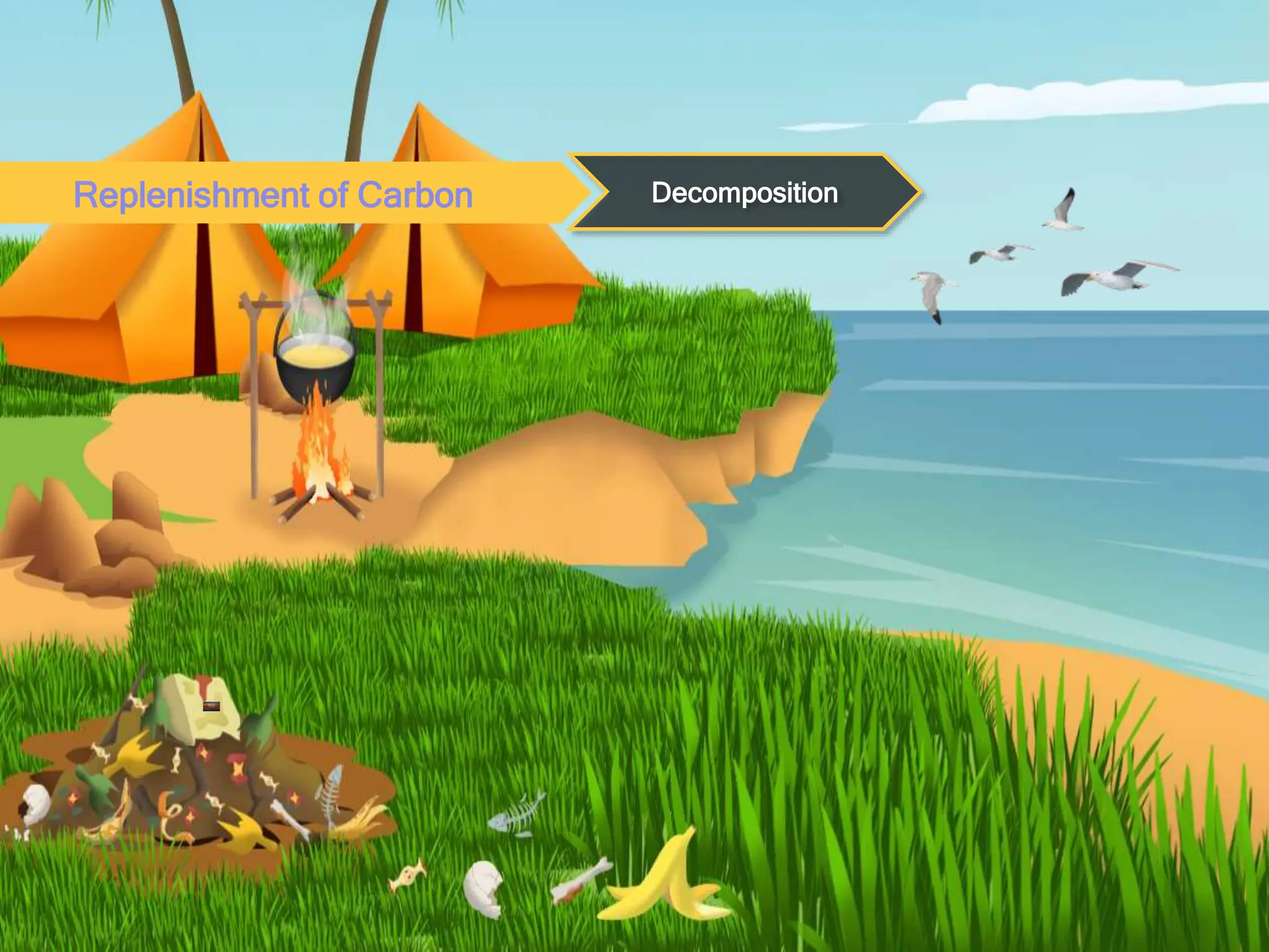 Replenishment of Carbon Decomposition
 