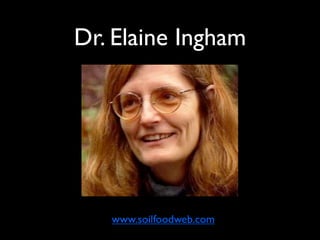 Dr. Elaine Ingham




   www.soilfoodweb.com
 