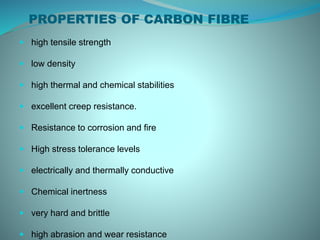 Carbon fibres and its application | PPTX