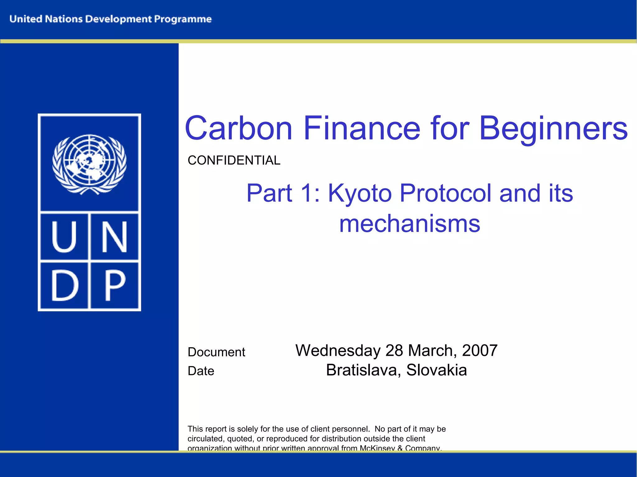 Carbon finance for beginners (Kyoto Protocol and its mechanisms ... - Kyoto Protocol Carbon Prices