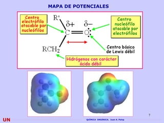 MAPA DE POTENCIALES




                                                   7
UN               QUÍMICA ORGÁNICA. Juan A. Palop
 