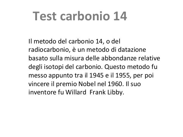 Esempi di problemi di datazione del carbonio