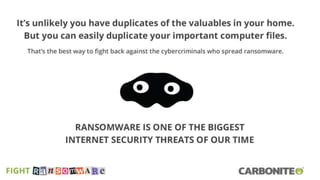 How to fight back against ransomware