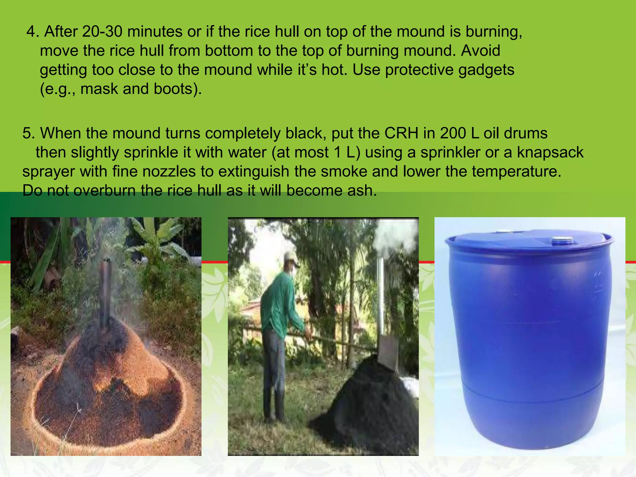 Carbonize rice hull production new presentation | PPTX