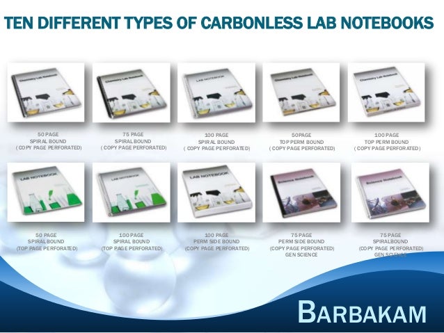 lab notebooks carbon copy