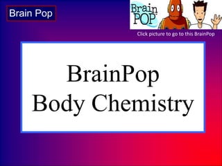 BrainPop
Body Chemistry
Brain Pop
Click picture to go to this BrainPop
 