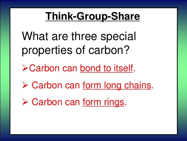 What are the properties of carbon?