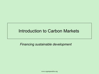 Introduction to Carbon Markets | PPT