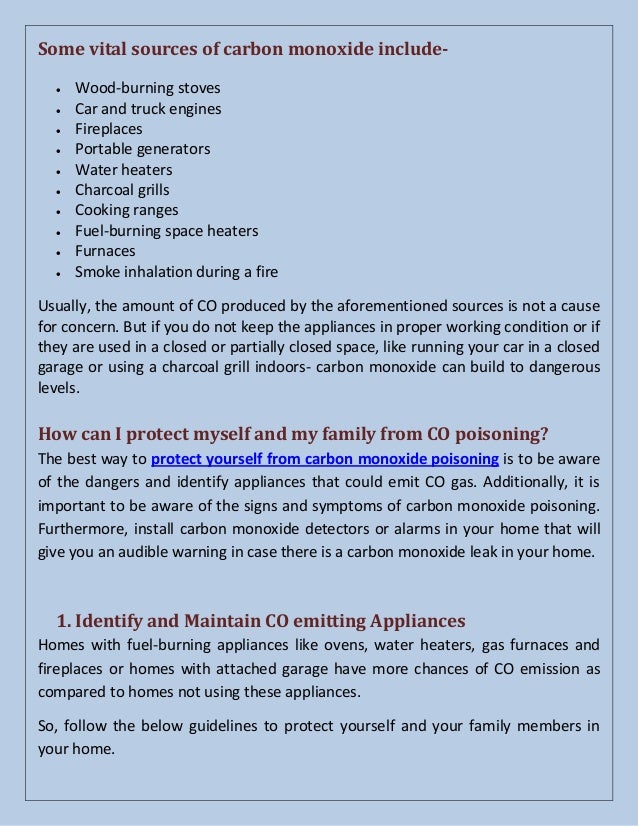 How to Be Safe from Carbon Monoxide Poisoning