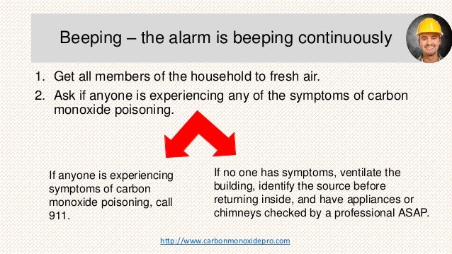 Carbon monoxide detector beeping - what to do?