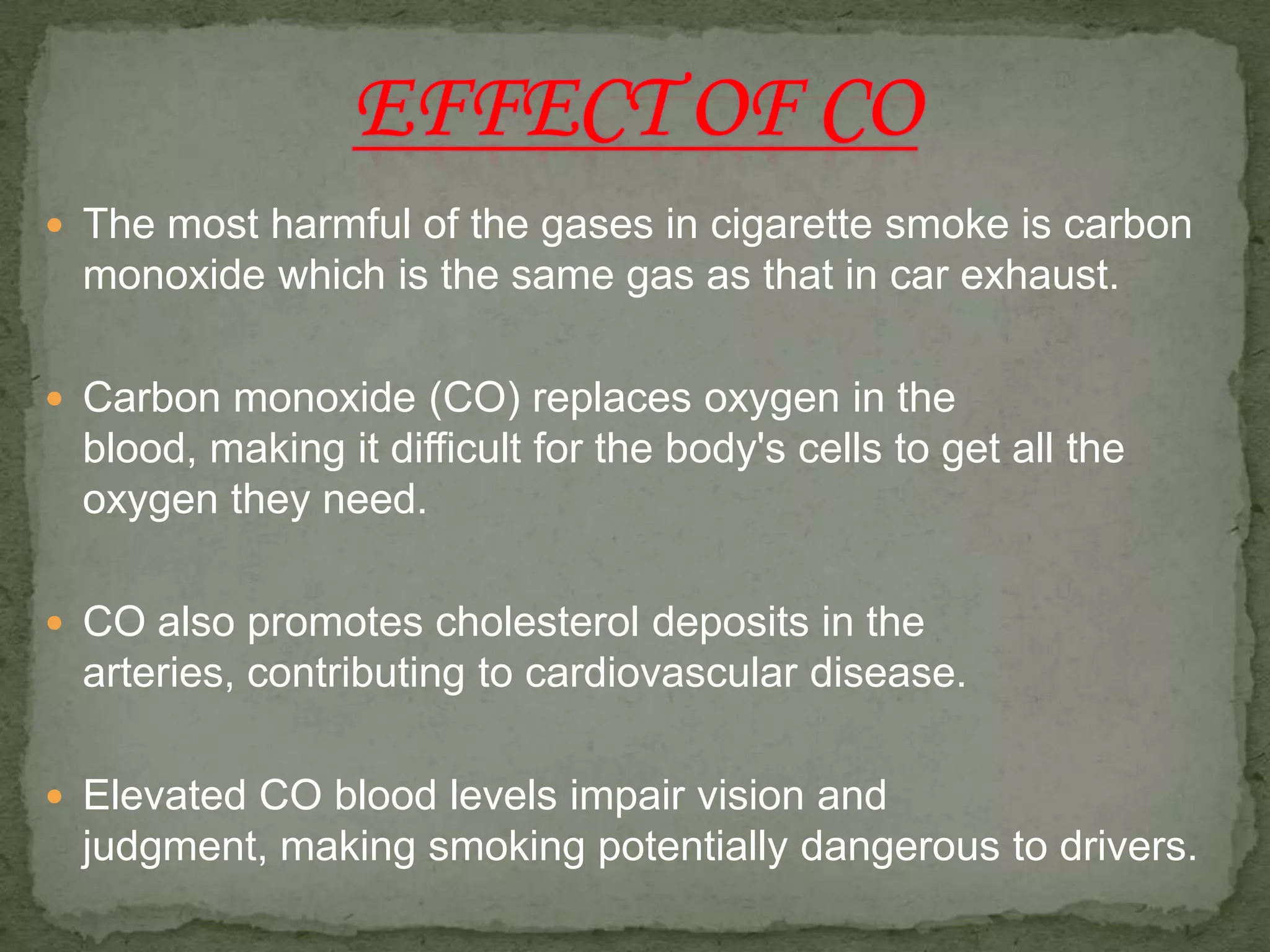 cigarette carbon monoxide packet content information 10mg Tar, 0.9mg Nicotine, 10mg Stock Photo Cigarette smoke is a mixture