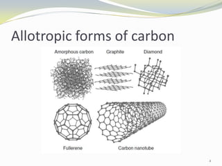 Allotropic forms of carbon
2
 