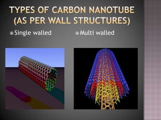  Single walled  Multi walled
 
