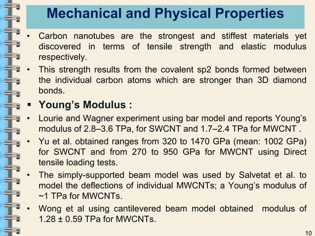 Carbon nanotubes properties and applications | PPTX