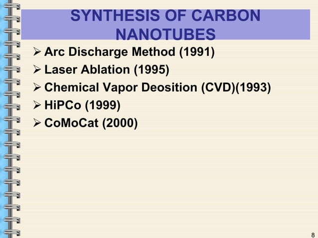 Carbon nanotubes properties and applications | PPTX