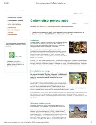 Carbon offset project ty..