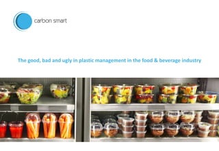 The good, bad and ugly in plastic management in the food & beverage industry
 