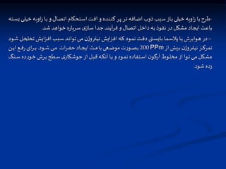 -
‫ا‬‫ی‬‫او‬‫ز‬ ‫اا‬‫ب‬‫و‬‫اال‬‫ص‬‫ات‬ ‫اتحکام‬‫س‬‫ا‬‫ات‬‫ف‬‫ا‬‫و‬‫اده‬‫ن‬‫کن‬ ‫ار‬‫پ‬‫ار‬‫ت‬‫اافه‬‫ض‬‫ا‬‫ذوب‬ ‫ذ‬ ‫ا‬‫س‬ ‫ااز‬‫ب‬‫خیلی‬ ‫اویه‬‫ز‬ ‫با‬ ‫طرح‬
‫اته‬‫س‬‫س‬ ‫ای‬‫ل‬‫خی‬ ‫ه‬
‫شد‬ ‫خواهد‬ ‫ه‬‫ر‬‫سربا‬ ‫ی‬‫ساز‬ ‫جدا‬ ‫آیند‬‫ر‬‫ف‬‫و‬‫اتصال‬‫داخل‬ ‫به‬ ‫نفوذ‬‫در‬ ‫مشکل‬ ‫ایجاد‬‫باعث‬
.
-
-
‫ایش‬‫ت‬‫ا‬‫ا‬‫ف‬‫ا‬‫ذ‬ ‫ا‬‫ا‬‫س‬ ‫اد‬‫ا‬‫ن‬‫توا‬‫ای‬‫ا‬‫م‬ ‫ن‬‫ژ‬‫ارو‬‫ا‬‫ت‬‫نی‬‫ایش‬‫ت‬‫ا‬‫ا‬‫ف‬‫ا‬‫اه‬‫ا‬‫ک‬ ‫اود‬‫ا‬‫م‬‫ن‬‫ات‬‫ا‬‫ق‬‫د‬ ‫اتی‬‫ا‬‫س‬‫بای‬‫اما‬‫ا‬‫س‬ ‫پ‬‫اا‬‫ا‬‫ی‬‫اوابرش‬‫ا‬‫ه‬ ‫در‬
‫اود‬‫ا‬‫ش‬ ‫ال‬‫ا‬‫خ‬‫تخل‬
‫از‬‫ایش‬‫ا‬‫ا‬‫ب‬‫ن‬‫ژ‬‫ارو‬‫ا‬‫ا‬‫ت‬‫نی‬‫ات‬‫ا‬‫ا‬‫ک‬‫تمر‬
PPm
200
‫اود‬‫ا‬‫ا‬‫ش‬ ‫ای‬‫ا‬‫ا‬‫م‬ ‫ات‬‫ر‬‫ا‬‫ا‬‫ا‬‫ف‬‫ح‬‫ااد‬‫ا‬‫ا‬‫ج‬‫ای‬‫اث‬‫ا‬‫ا‬‫ع‬‫با‬‫اعی‬‫ا‬‫ا‬‫ض‬‫مو‬ ‫ت‬‫ر‬‫او‬‫ا‬‫ا‬‫ص‬‫ب‬
.
‫ان‬‫ا‬‫ا‬‫ی‬‫ا‬‫اع‬‫ا‬‫ا‬‫ف‬‫ر‬ ‫ای‬‫ر‬‫ا‬‫ا‬‫ا‬‫ب‬
‫د‬‫ر‬‫او‬‫ا‬‫خ‬ ‫ارش‬‫ا‬‫ب‬‫اطح‬‫ا‬‫س‬ ‫ی‬‫اکار‬‫ا‬‫ش‬‫جو‬‫از‬‫ال‬‫ا‬‫ب‬‫ق‬‫اه‬‫ا‬‫ک‬‫آن‬ ‫اا‬‫ا‬‫ی‬‫و‬‫اود‬‫ا‬‫م‬‫ن‬‫اتفاده‬‫ا‬‫س‬‫ا‬ ‫ن‬‫او‬‫ا‬‫ا‬‫آر‬ ‫اوا‬‫ا‬‫ل‬‫مخ‬ ‫از‬‫اوا‬‫ا‬‫ت‬‫ای‬‫ا‬‫م‬ ‫اکل‬‫ا‬‫ش‬‫م‬
‫انگ‬‫ا‬‫س‬ ‫ه‬
‫شود‬ ‫ده‬‫ز‬
.
 