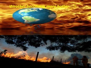 Weather becoming more hotter….!!
 