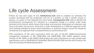 Carbon trading and life cycle assessment unit 4 (i) | PPT