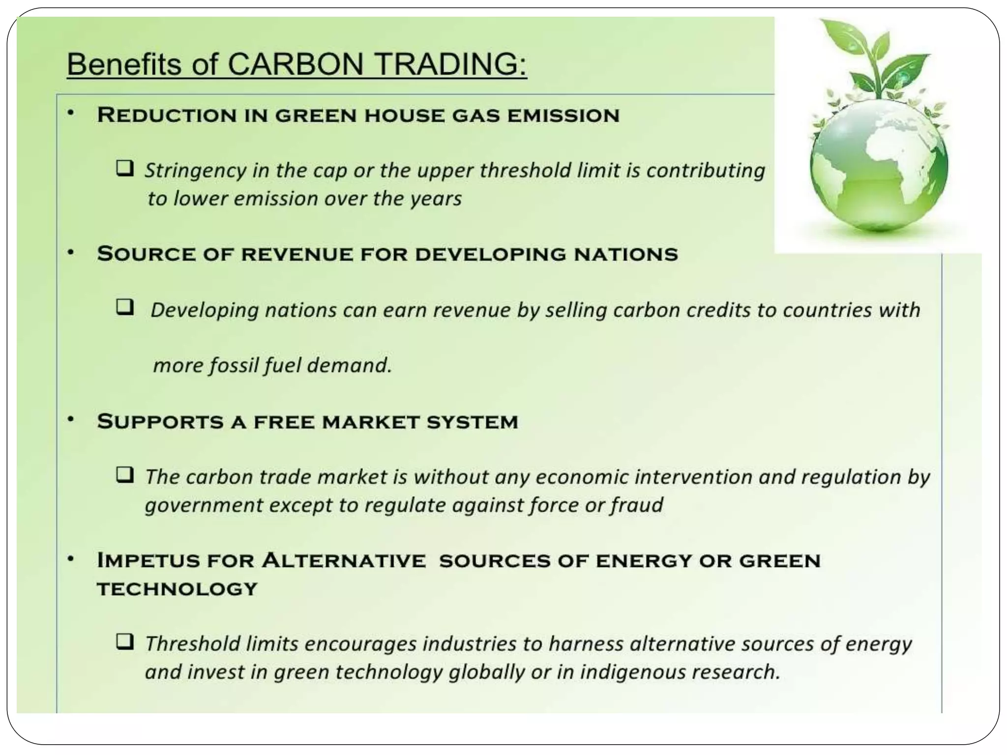 Carbon trading mechanism | PPTX