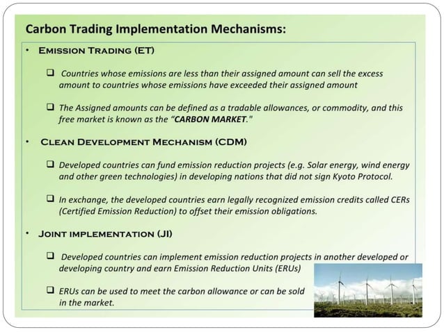 Carbon trading mechanism | PPTX