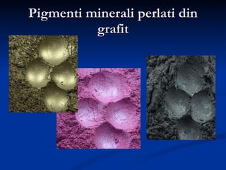 Pigmenti minerali perlati din grafit 