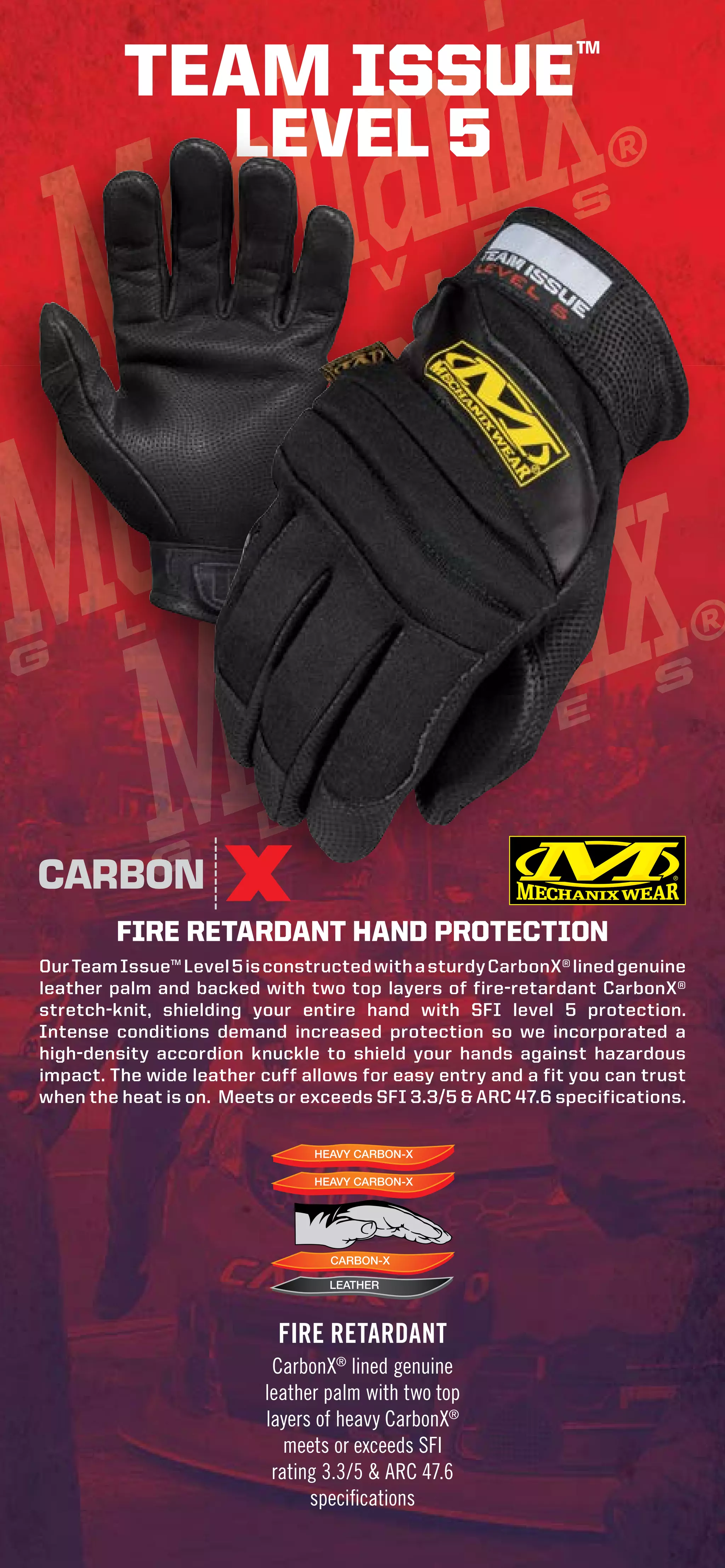 MECHANIX GLOVES Carbon x level 5 PDF