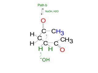 Path b
NaOH, H2O
C
H
H
H H
C
O
H H O
C
C
C
C 3
3
HO-
 