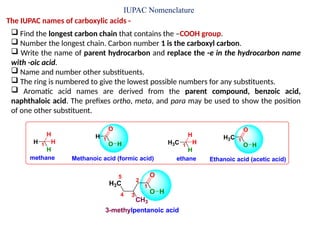 Iupac Rings Comprehensive Guide to Carboxylic Acids: Nomenclature, Structure, and ...