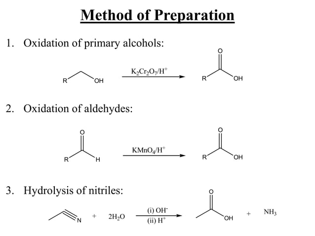 Basics of Carboxylic acids | PPTX | Chemistry | Science