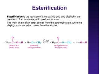 Carboxylic Acids and Esters: Structure and Reactions | PPT
