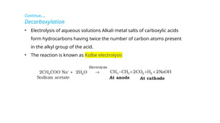 Carboxylic Acids Class 12 notes detailed concept with example | PPTX