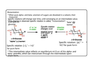 Mutarotation Example Carbohydrates: Structure, Classification and Biological Functions.pptx