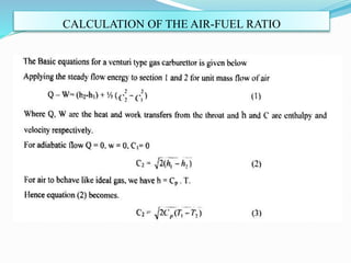 CALCULATION OF THE AIR-FUEL RATIO
 