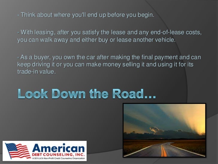 buy or lease vehicle