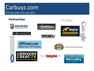Carbuyz.com
If it has a horn we can sell it

   Partnerships
 