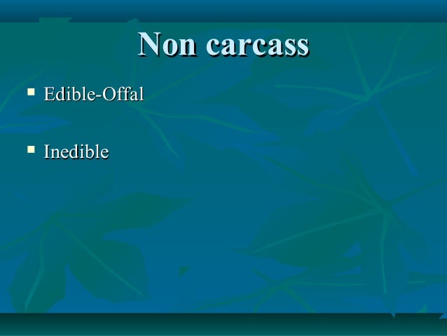 Carcass Grade Carcass Grade