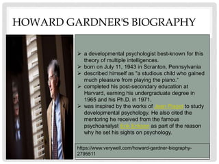 howard gardner biography