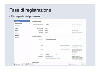 Fase di registrazione
▪   Prima parte del processo
 