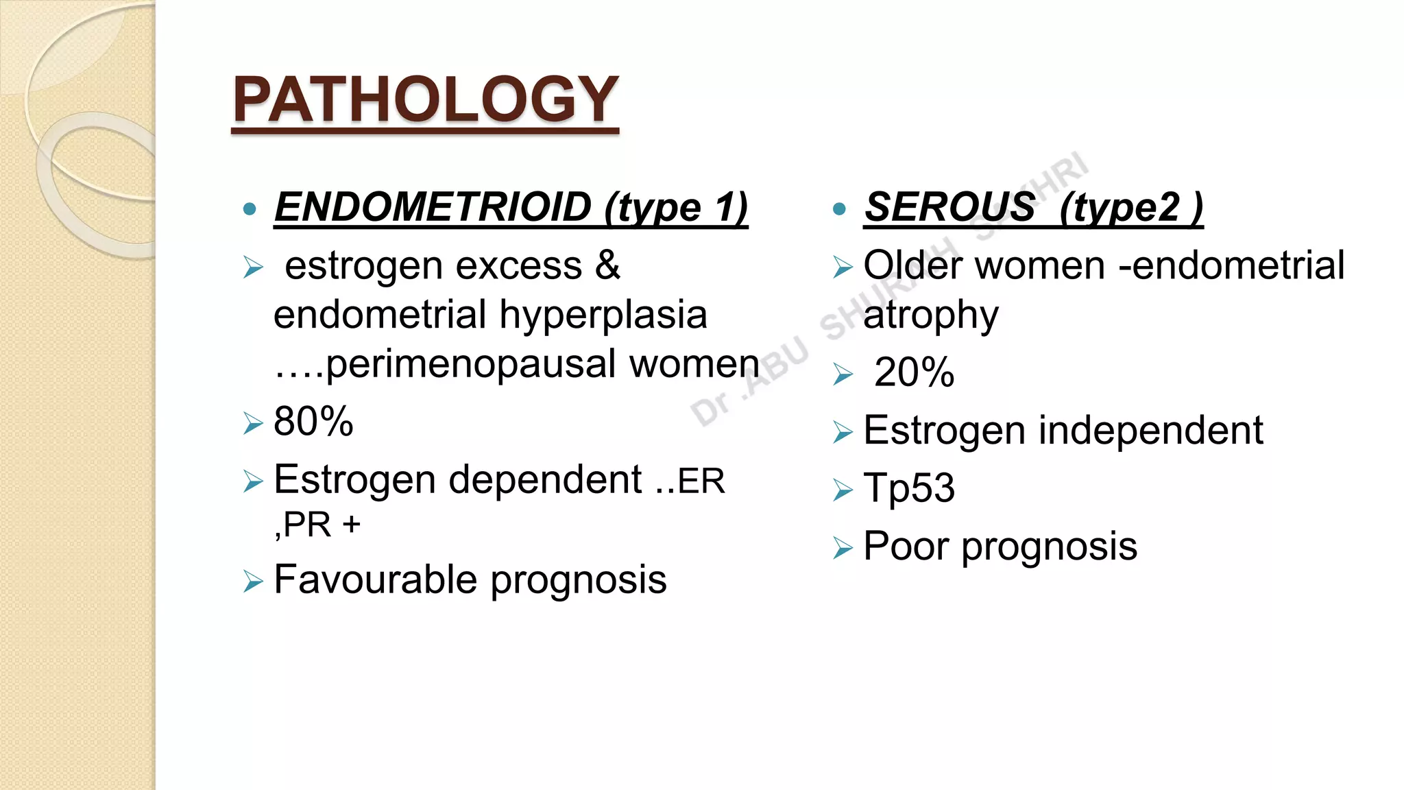 Carcinoma Endometrium ( uterine cancer) | PPTX