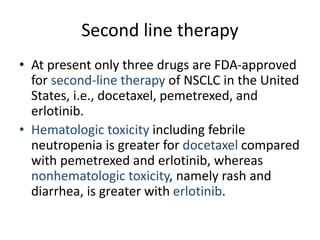 Carcinoma lung; management | PPTX