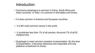 Carcinoma oesophagus. cancer of the eosophagus | PDF