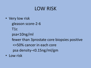 Prostate Risk Scale Carcinoma prostate | PPTX