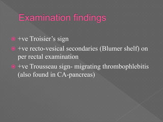 Toisier Sign Carcinoma stomach | PPTX